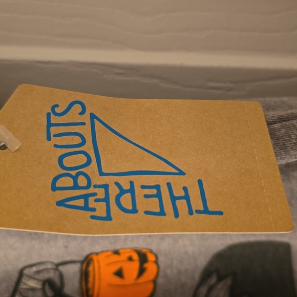 THEREABOUTS BOYS GRAY HALLOWEEN DINOSAUR SHORT SLEEVE TEE-SHIRT SIZE LARGE 14/16 - Picture 5 of 10